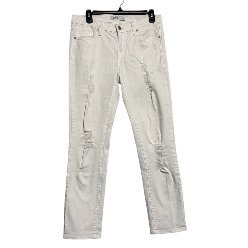 Just Black White Jeans Size 27